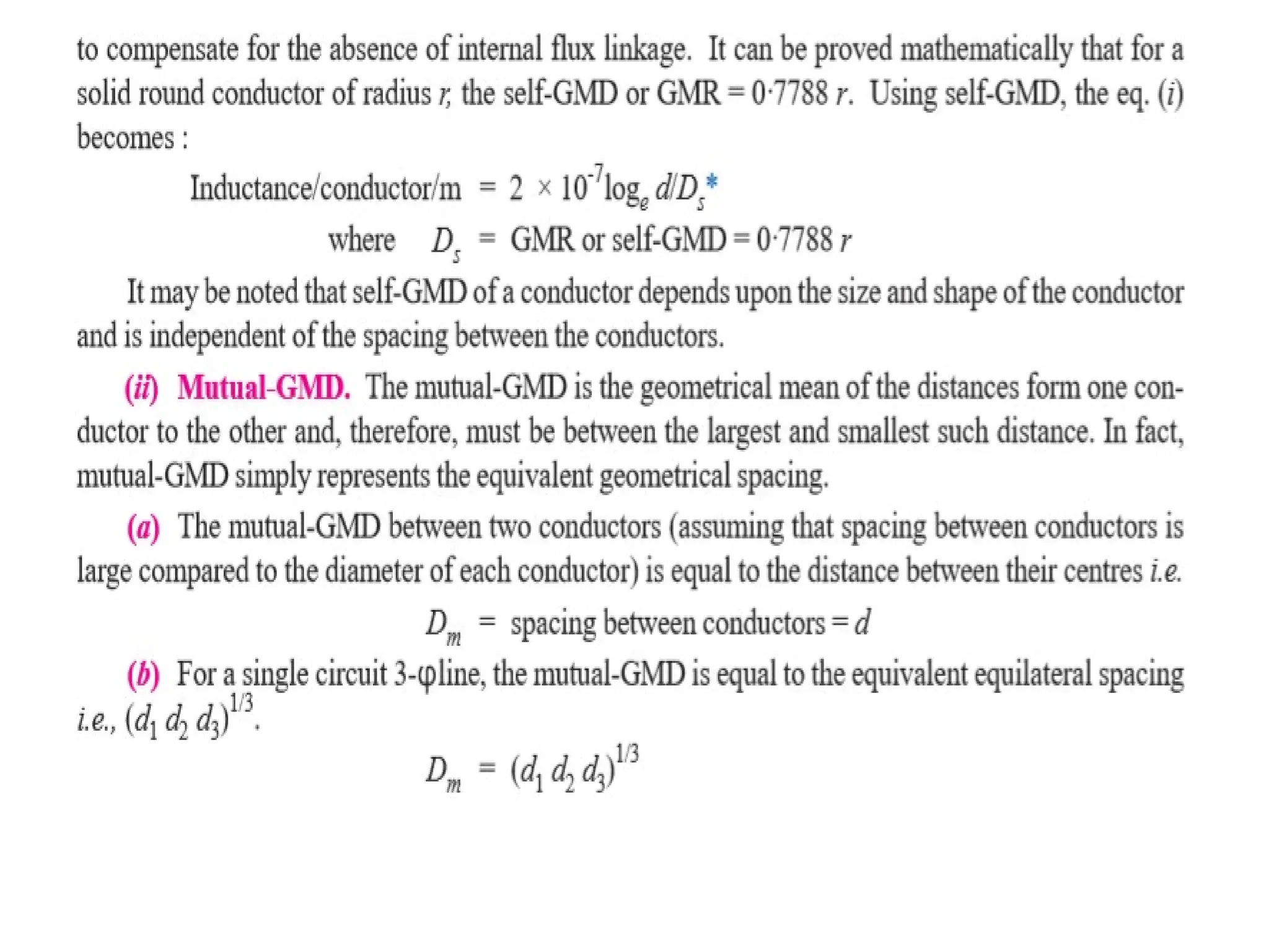 Transmission line parameters and mitigation