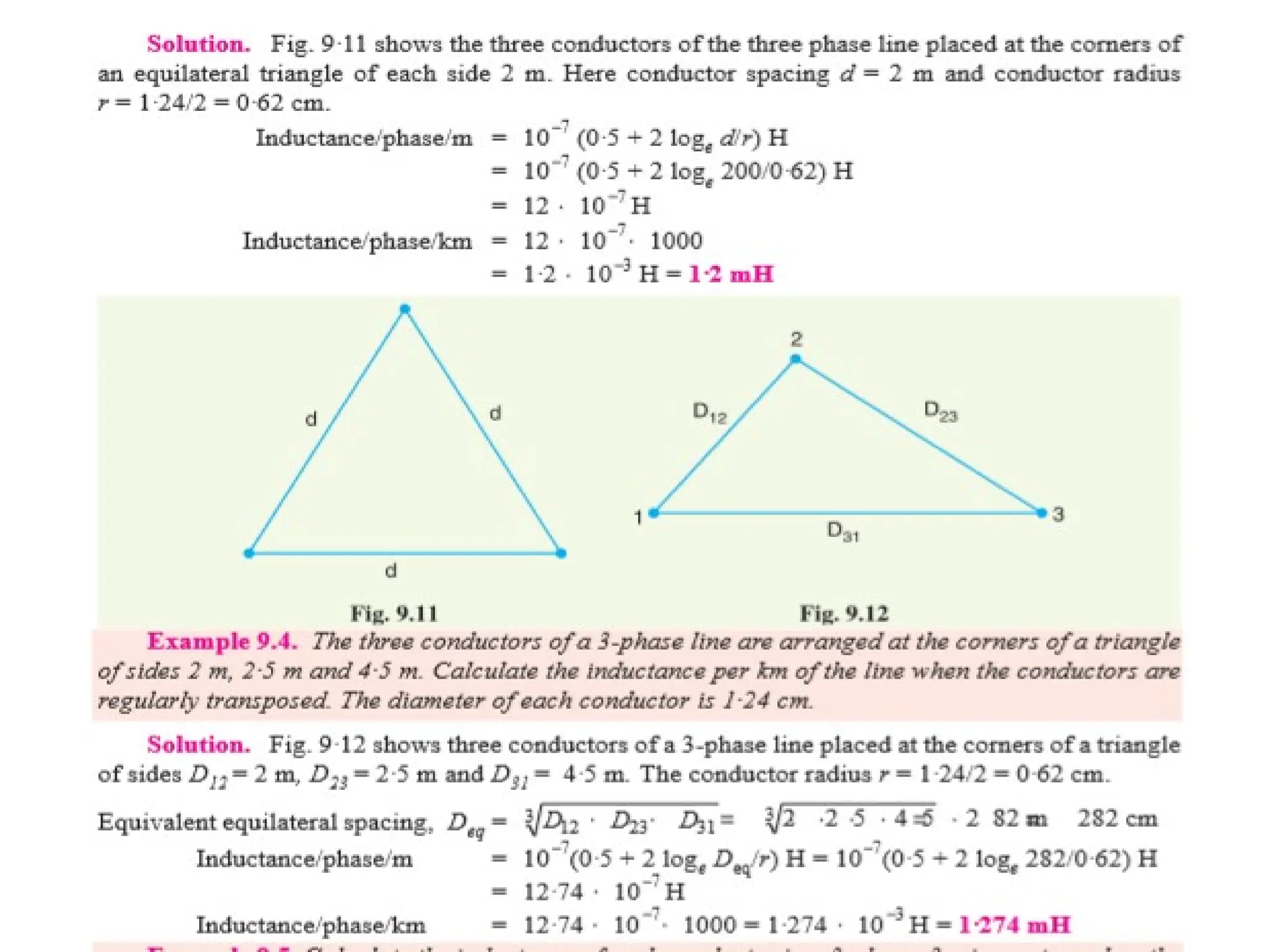 Transmission line parameters and mitigation
