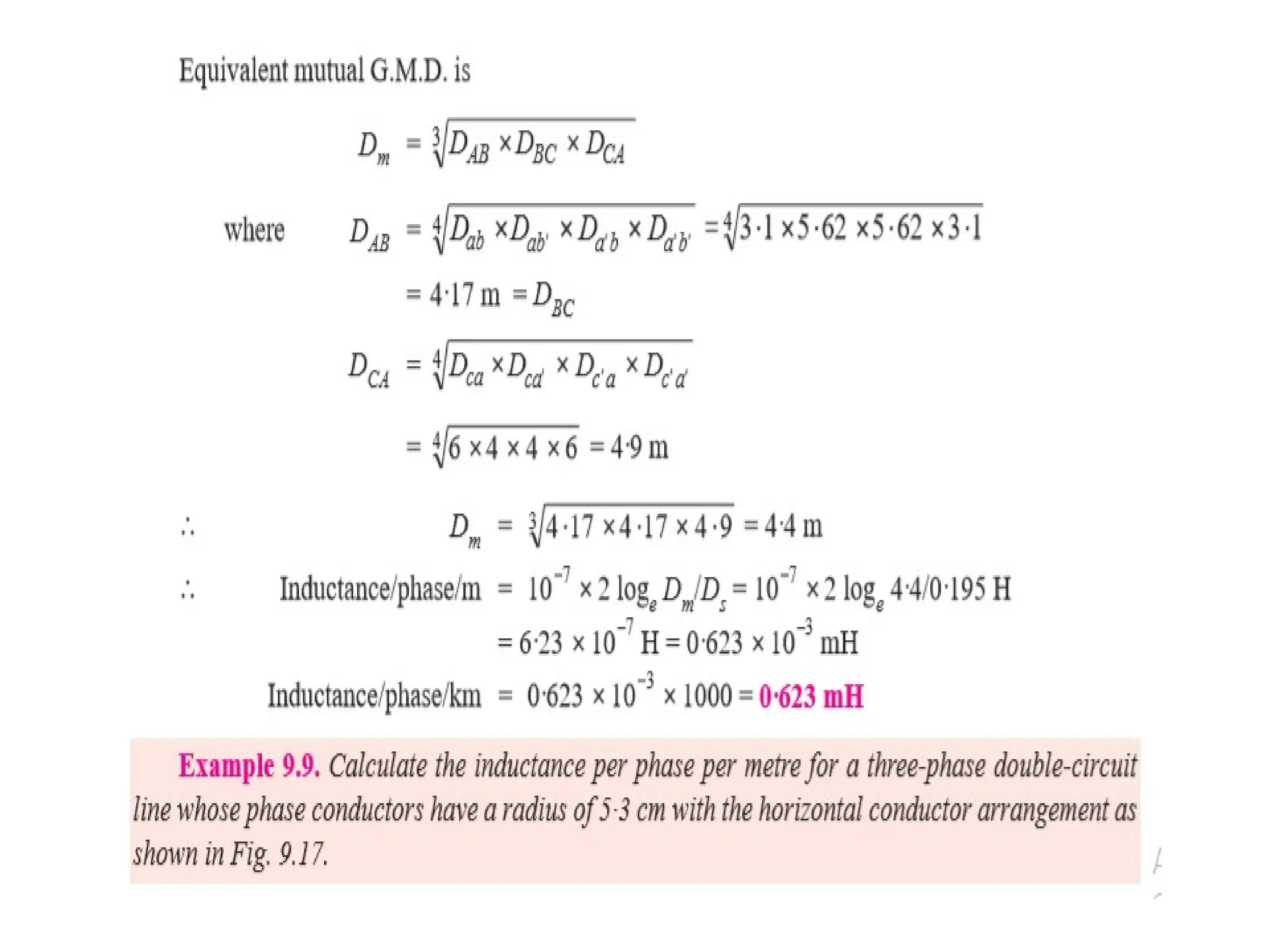 Transmission line parameters and mitigation