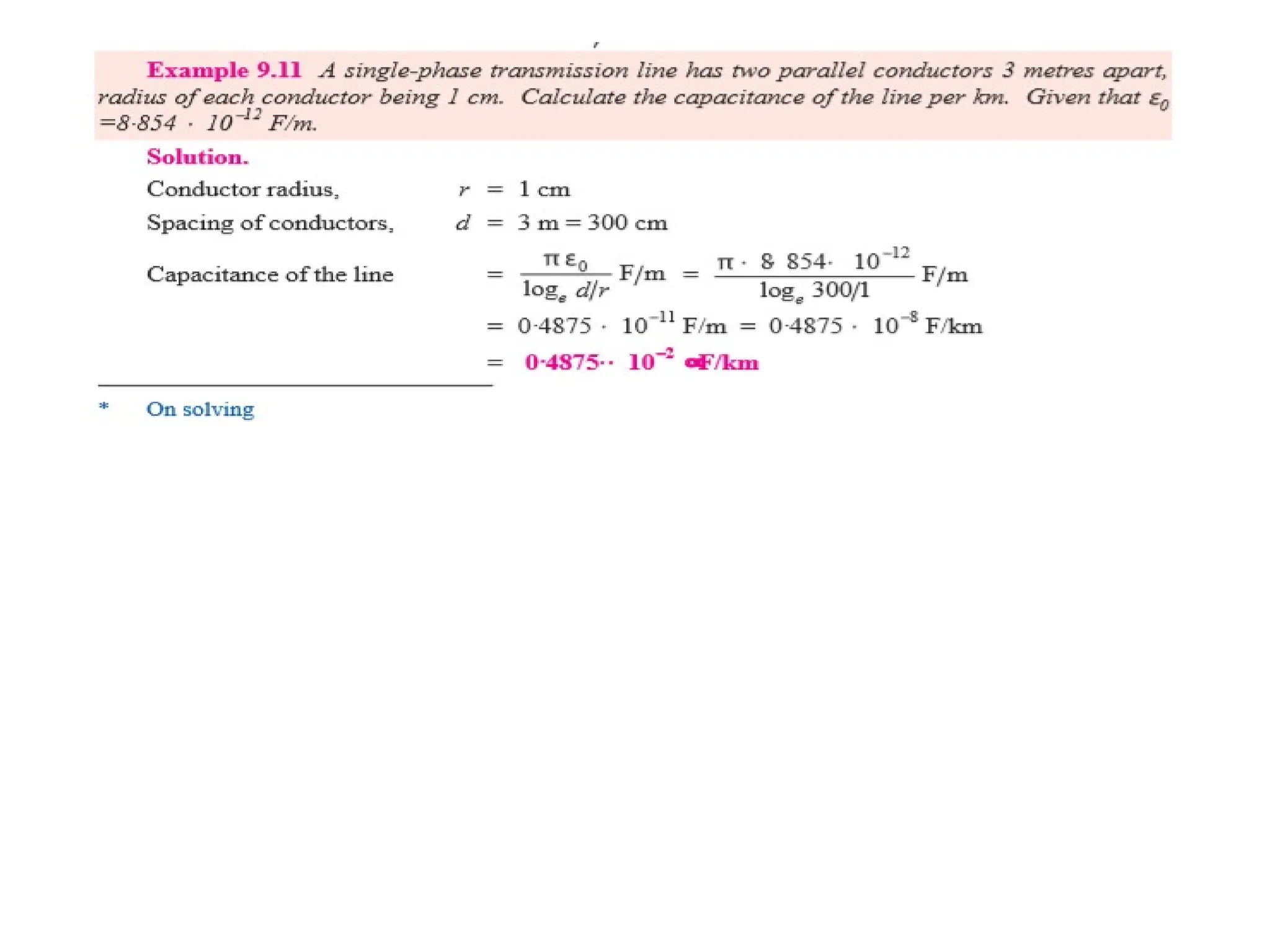 Transmission line parameters and mitigation