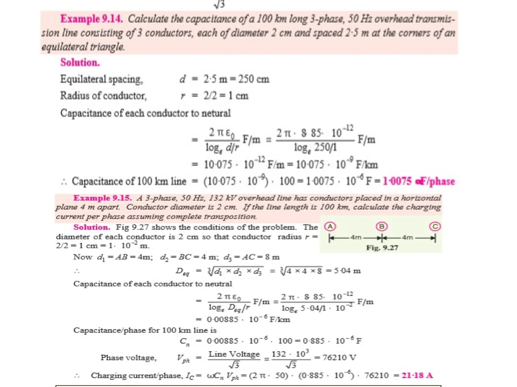 Transmission line parameters and mitigation