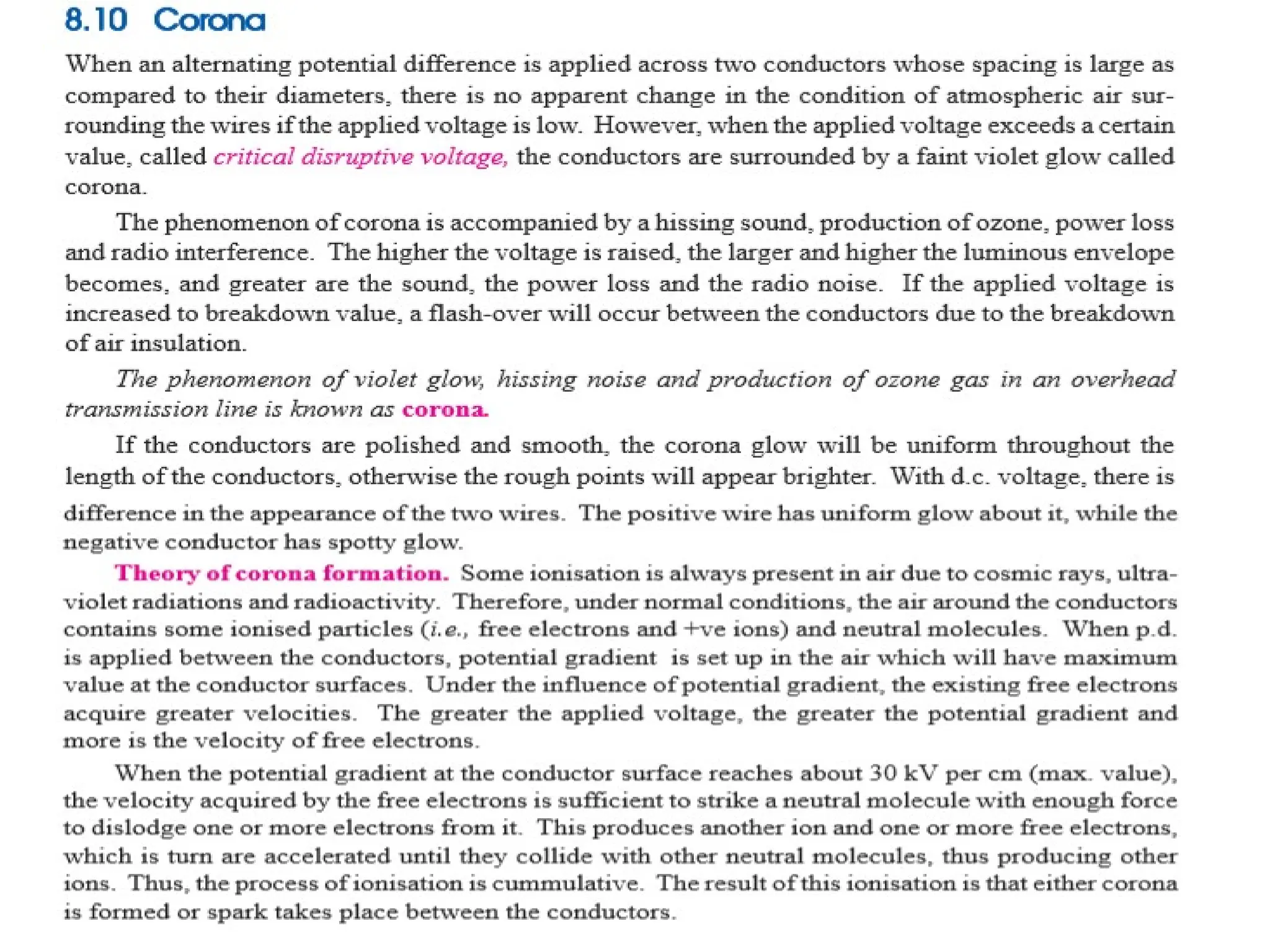 Transmission line parameters and mitigation