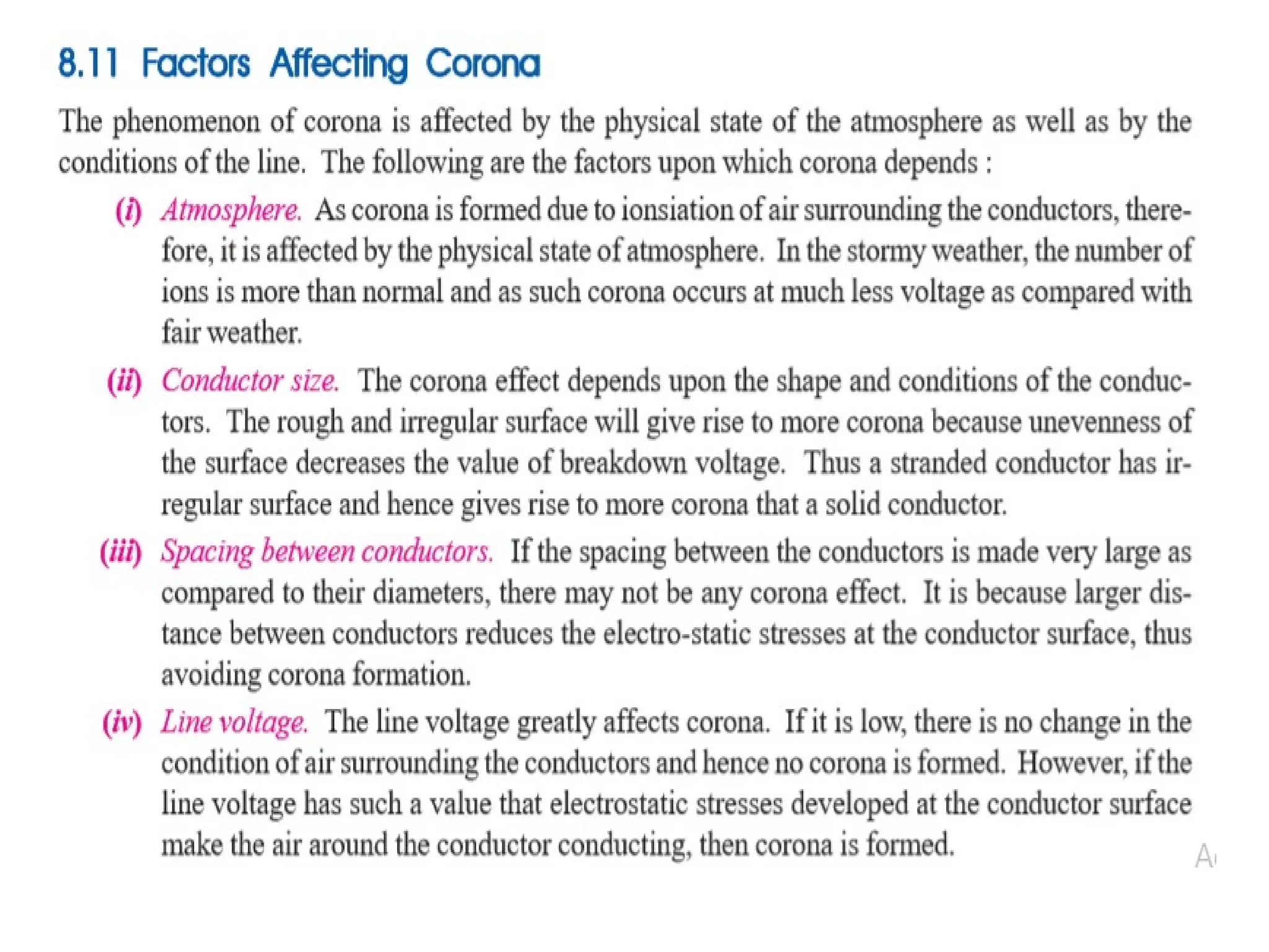 Transmission line parameters and mitigation