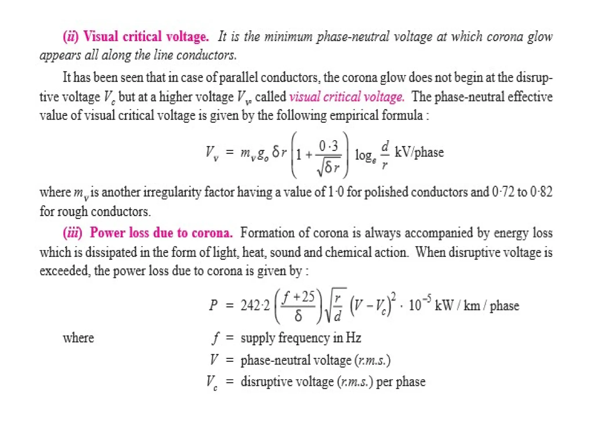 Transmission line parameters and mitigation