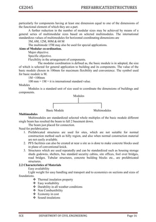 Modular Structure Number ps-notes2mqp prefabricated structures notes | PDF