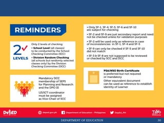 DEPARTMENT OF EDUCATION 30
 