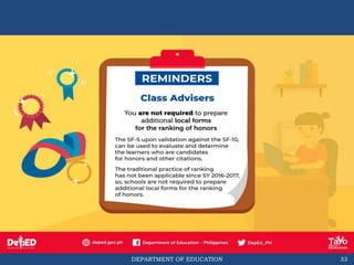 DEPARTMENT OF EDUCATION 33
 