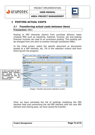 Sap Project Code Posting SAP Project Management | PDF