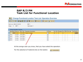 Sap Task List Examples Ps sap-pm maintenance-planning | PDF
