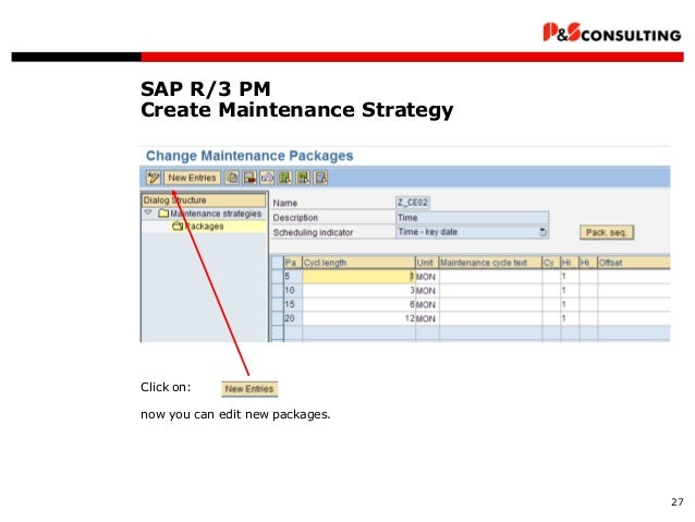 Ps Sap Pm Maintenance Planning