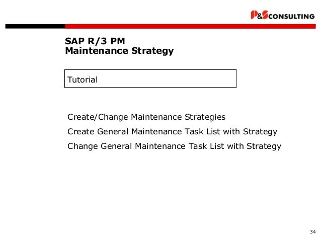 ps sap pm maintenance planning