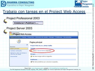 Tips para MS Project 2003: Seguimiento del Proyecto a través del ...