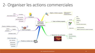 PS09 - ORGANISATION COMMERCIALE 27
2- Organiser les actions commerciales
 