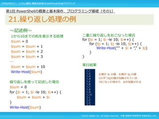 運用構築技術者の為のpsプログラミング第1回