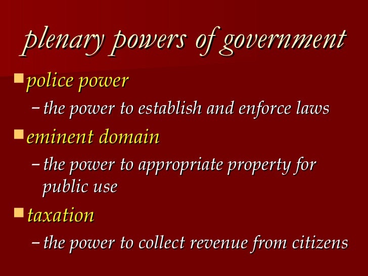 Principles of State, Government and Constitution