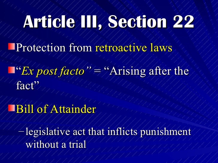 The Philippine Bill of Rights Political and Legal Rights