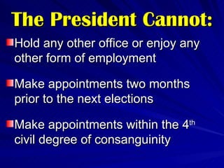 Philippine Government: The Executive Branch