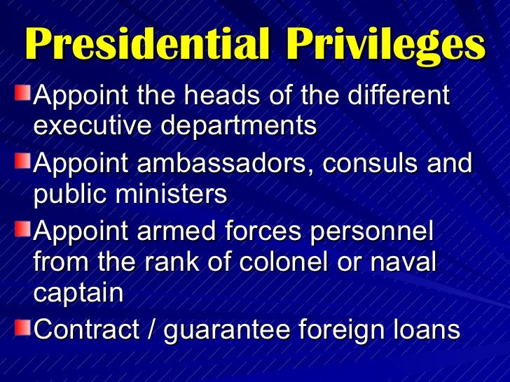 Philippine Government The Executive Branch