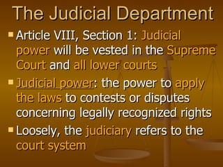 The Philippine Judiciary