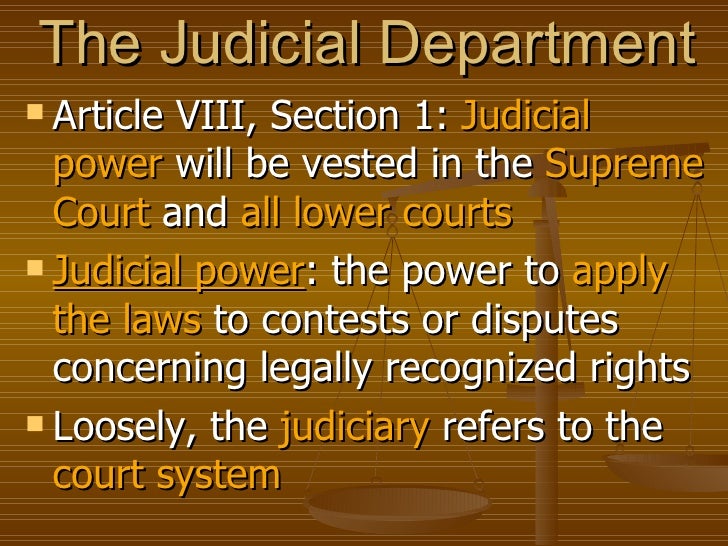 Article judicial branch powers