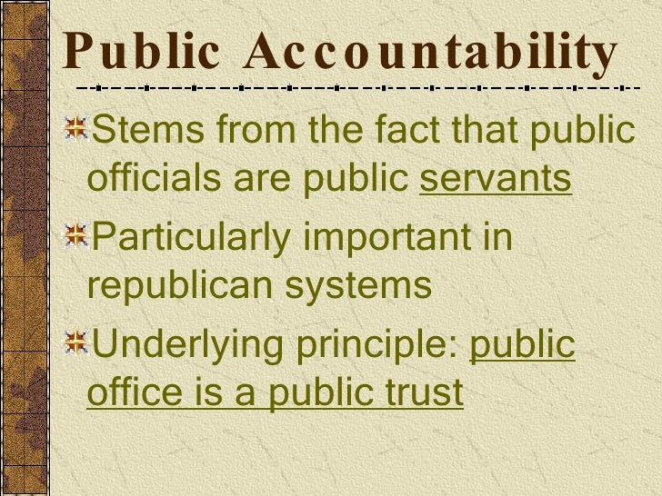 Public Accountability