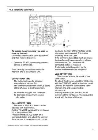 ASL Intercom PS155 | PDF