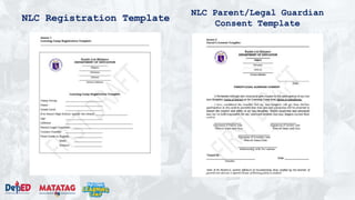 NLC Registration Template
NLC Parent/Legal Guardian
Consent Template
PARENT/LEGAL GUARDIAN CONSENT
 