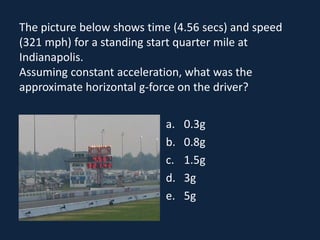 motion velocity accelaration and displacement | PDF