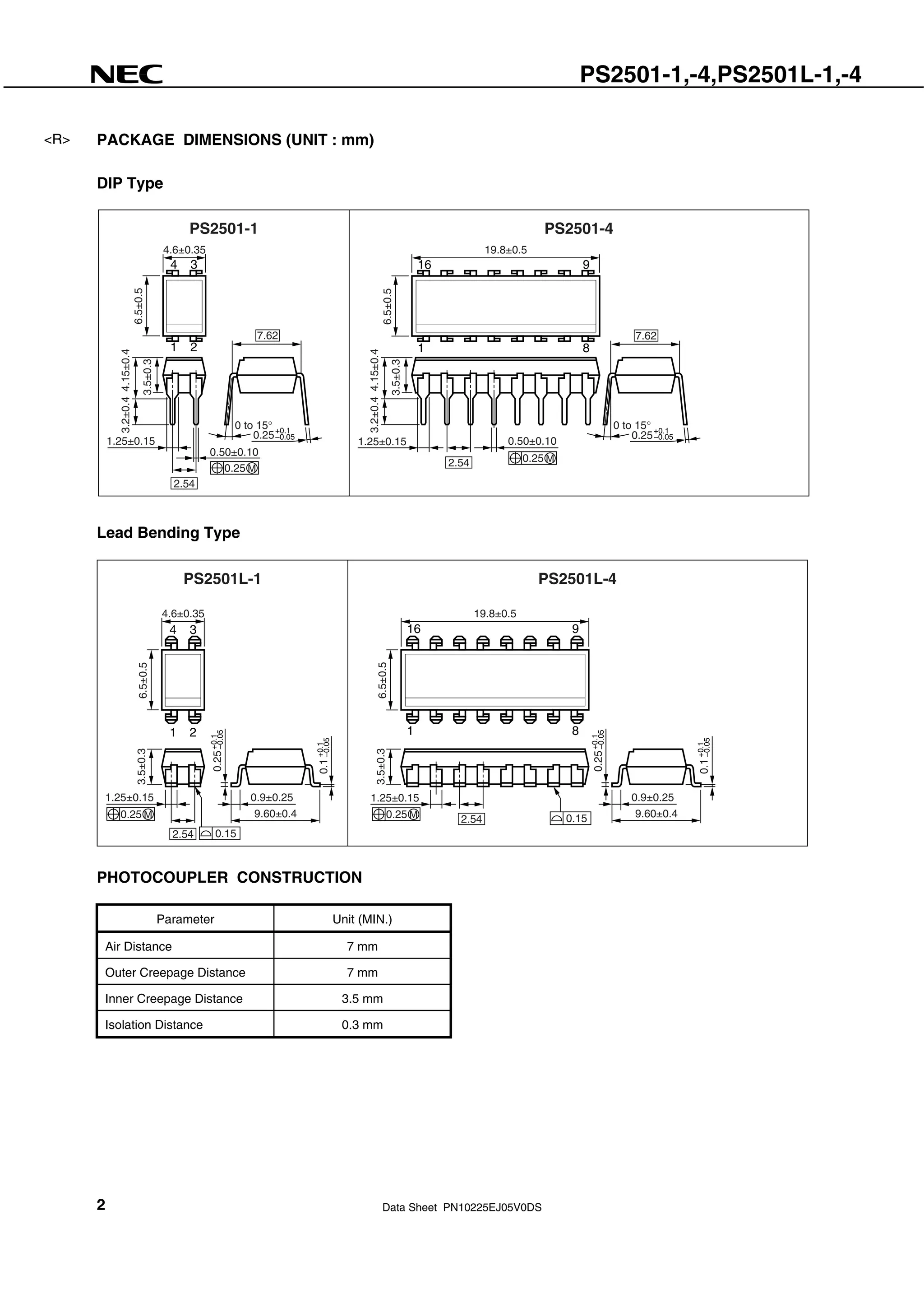 PS2501L 1 L A CEL (Renesas)   Optocoupler | SMD; Ch: 1; OUT: Transistor - Foto 3