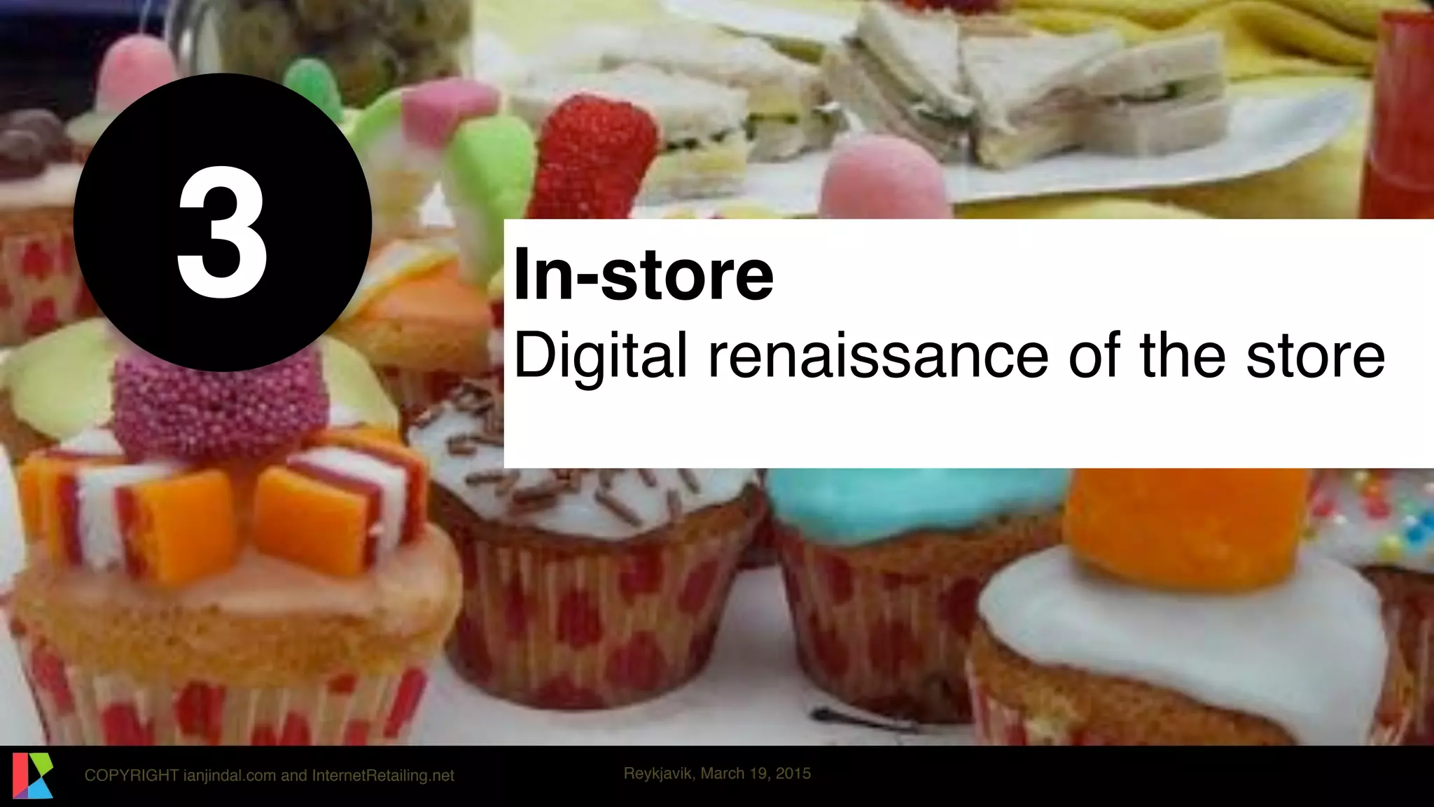 COPYRIGHT ianjindal.com and InternetRetailing.net Reykjavik, March 19, 2015
In-store
Digital renaissance of the store
3
 