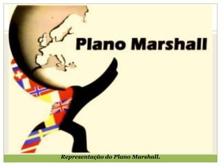 Representação do Plano Marshall.
 
