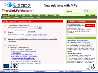 New relations with MPs 