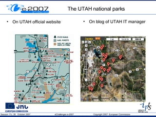 The UTAH national parks On UTAH official website On blog of UTAH IT manager 