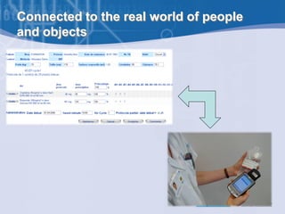 Connected to the real world of people
and objects
 