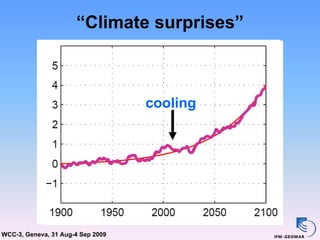 “Climate surprises”



                                   cooling




WCC-3, Geneva, 31 Aug-4 Sep 2009
 