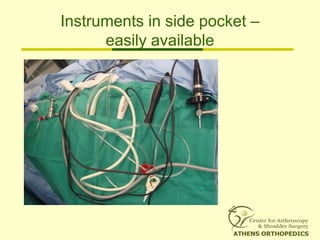 Instruments in side pocket –
easily available
 