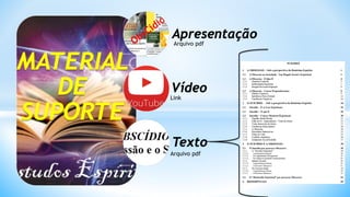 MATERIAL
DE
SUPORTE
Apresentação
Vídeo
Texto
Arquivo pdf
Link
Arquivo pdf
 