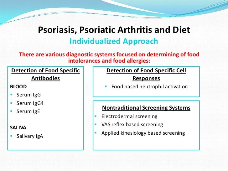 Psoriatic Arthritis and Connection to Diet: an Psoriatic Arthritis and Connection to Diet: an