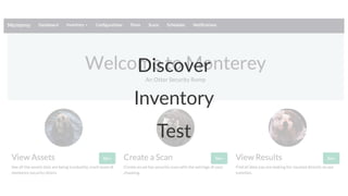 Discover 
Inventory 
Test 
 
