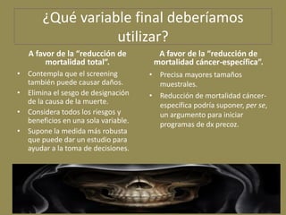 ¿Qué variable final deberíamos
                  utilizar?
   A favor de la “reducción de         A favor de la “reducción...