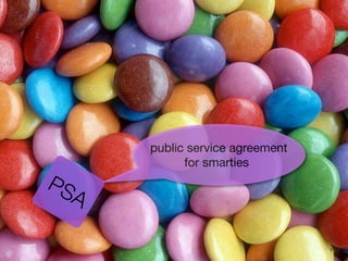 public service agreement
            for smarties
PS
  A

                                 1
 