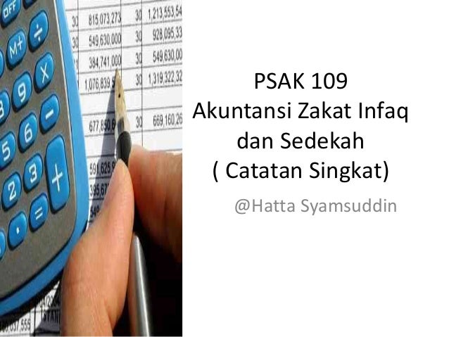Psak 109 Akuntansi Zakat Dan Infaq Atau Sedekah