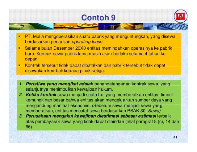 Psak 57 Provisi Liabilitas Kontijensi Dan Aset Kontijensi