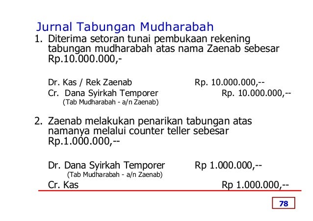 Contoh Soal Dan Jawaban Akuntansi Mudharabah Barisan Contoh