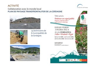 Charte du paysage du Berguedà
Charte du paysage de la Vall deCamprodon
Charte du paysage du Priorat
Charte du paysage du L...