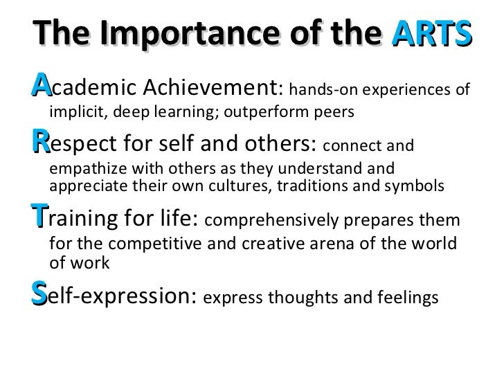 The Importance Of The Arts At School