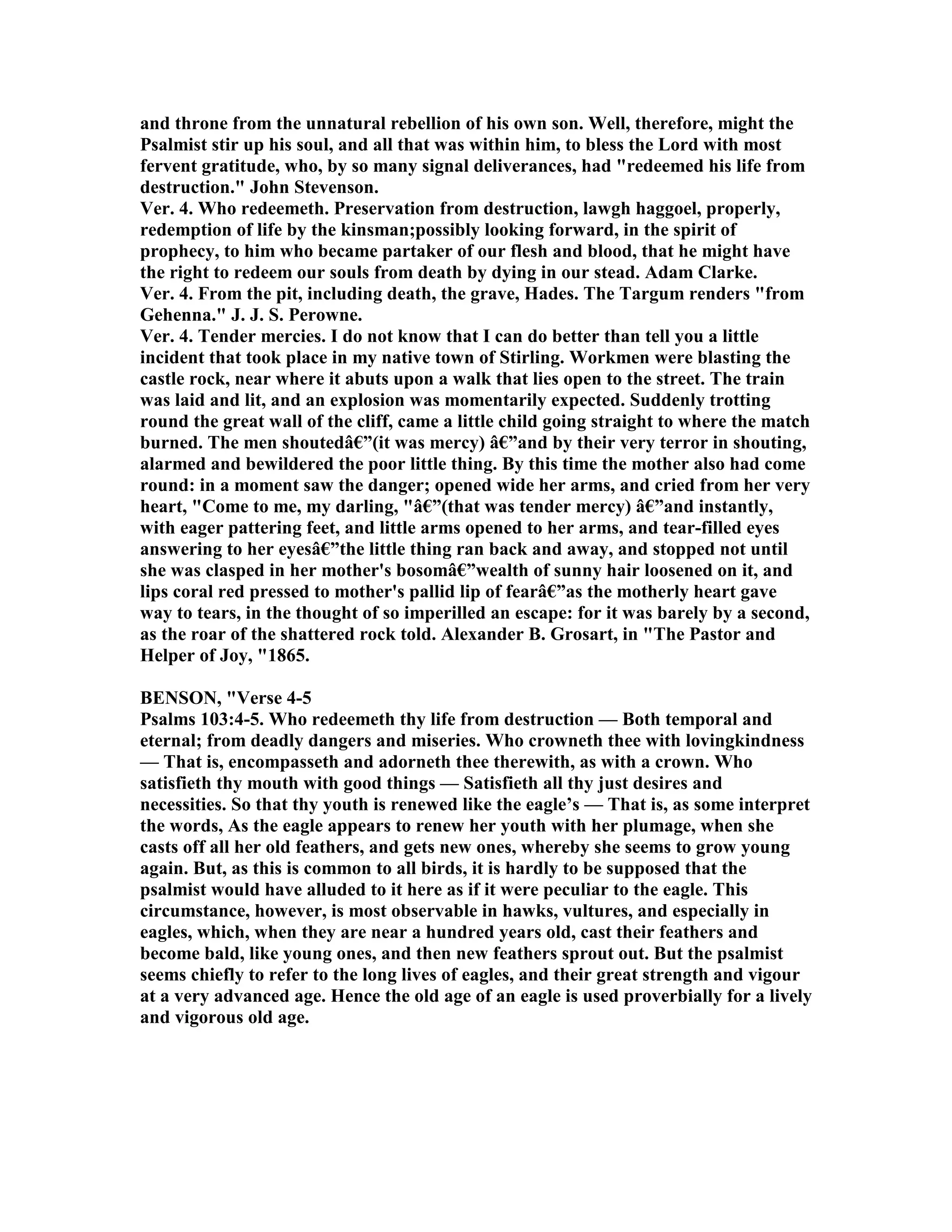 Psalm 103 Commentary