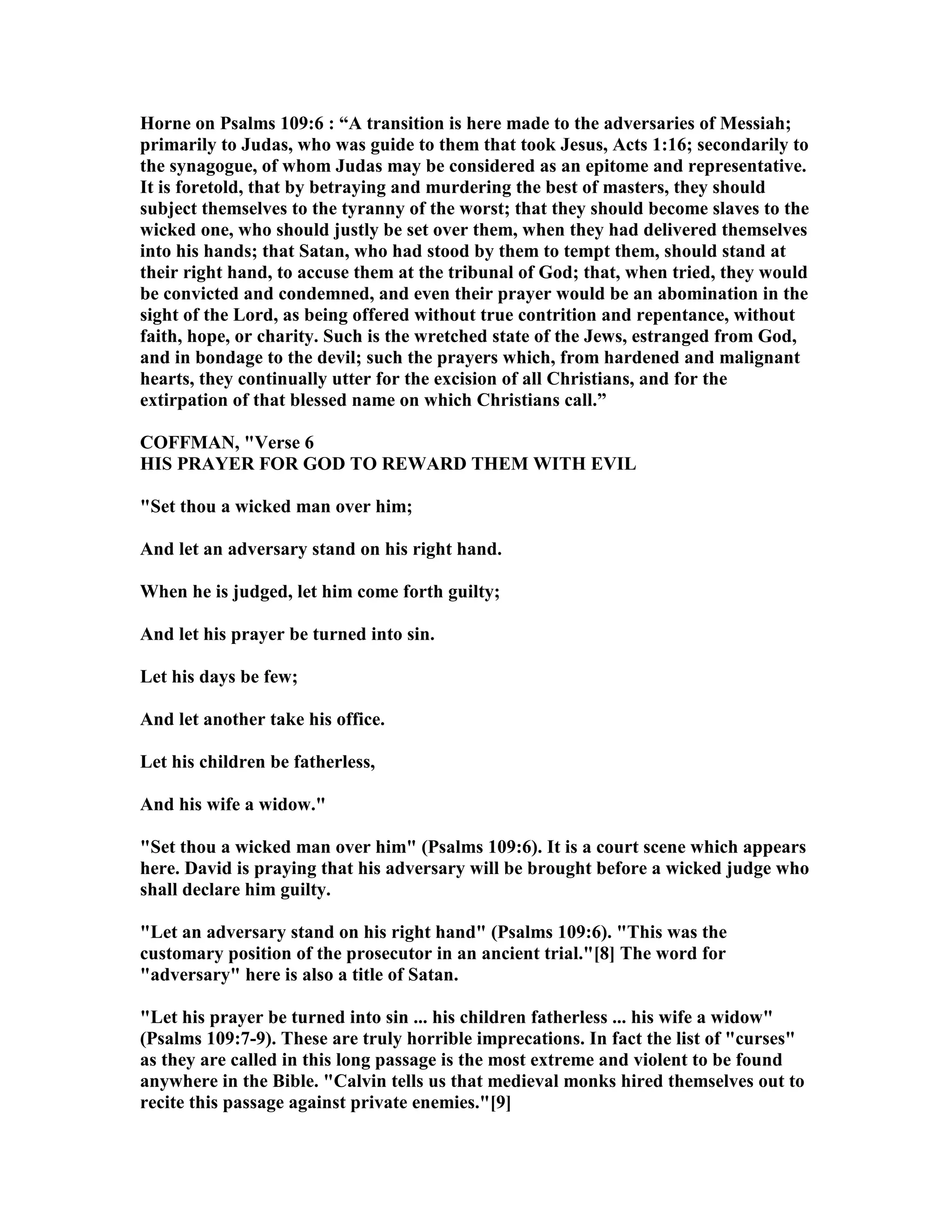 Psalm 109 commentary pdf christianity religion spirituality