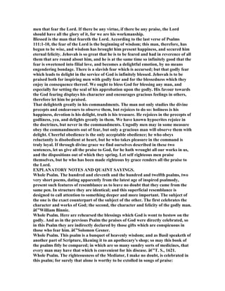 Psalm 112 commentary PDF Psalm 112 commentary PDF