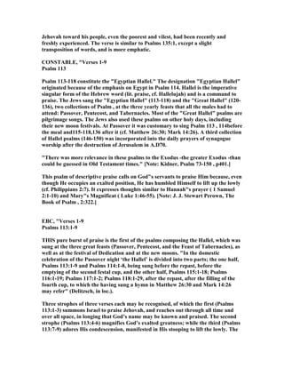 Psalm 113 commentary | PDF